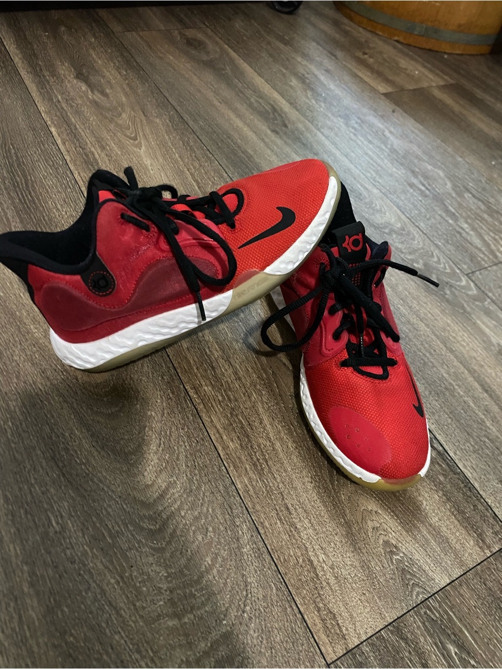 Kids Nike KD Trey 5 VII "University Red" Basketball Sneakers